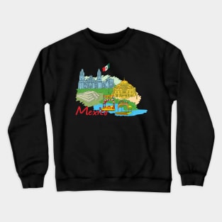 Mexico Sightseeing Mexican Gift Crewneck Sweatshirt